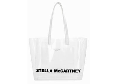 STELLA McCARTNEY ロゴプリントクリア トートバッグ Stella McCartney - STELLA McCARTNEY ロゴプリントクリア