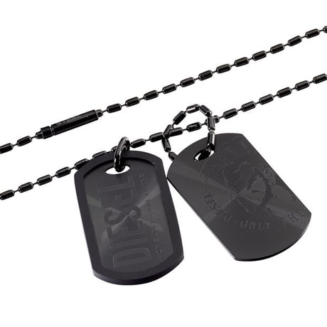 DIESEL ディーゼル ダブルプレート ネックレス DX0014040【完売】
