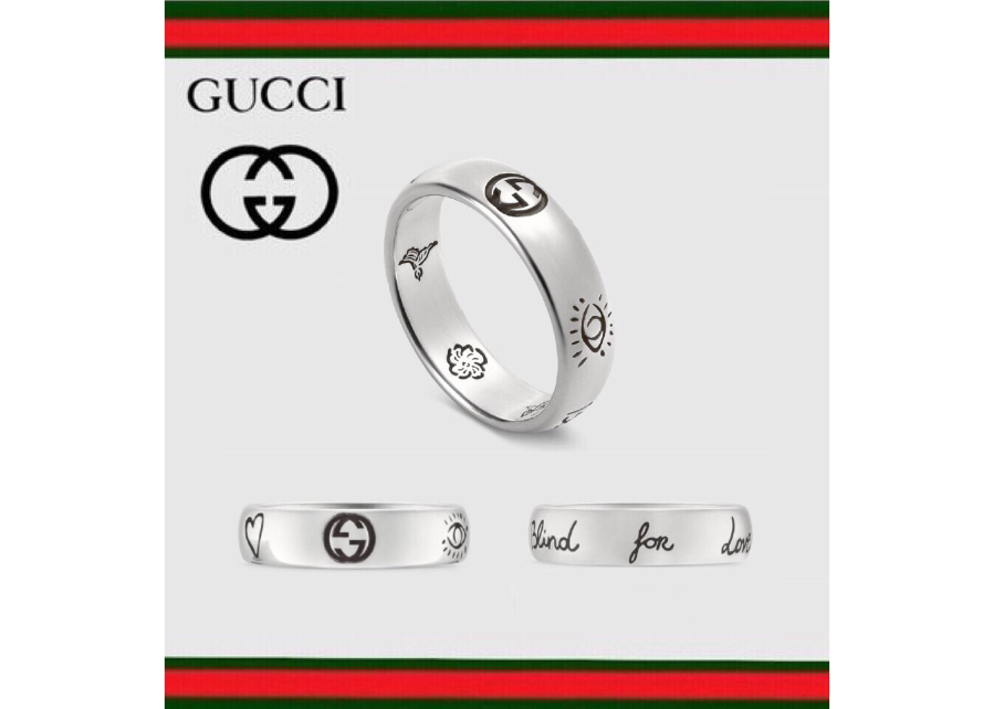 【美品】Gucci ブラインドフォーラブ シルバーリング 8号 Amazon | [グッチ] GUCCI ブラインド フォー ラブ エングレー