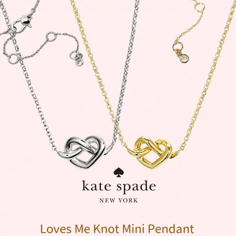 kate spade New York】定番☆ラブミーノットミニペンダント