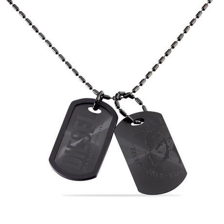DIESEL ディーゼル ダブルプレート ネックレス DX0014040【完売】