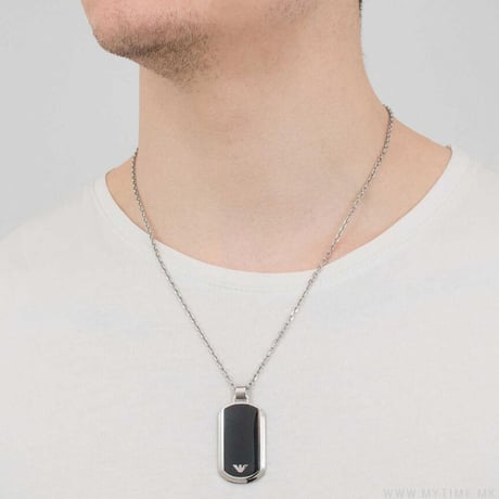 EMPORIO ARMANI (エンポリオ アルマーニ) プレート ネックレス EGS1726040【完売】
