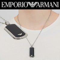 EMPORIO ARMANI (エンポリオ アルマーニ) プレート ネックレス EGS1726040【完売】