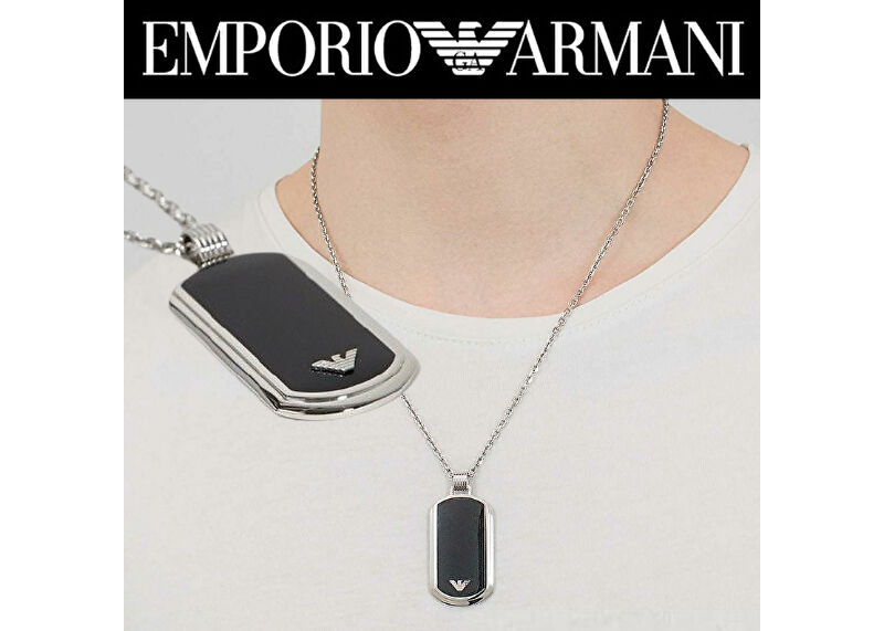 【希少】エンポリオアルマーニ　プレート EMPORIO ARMANI (エンポリオ アルマーニ) プレート ネックレス EGS1726