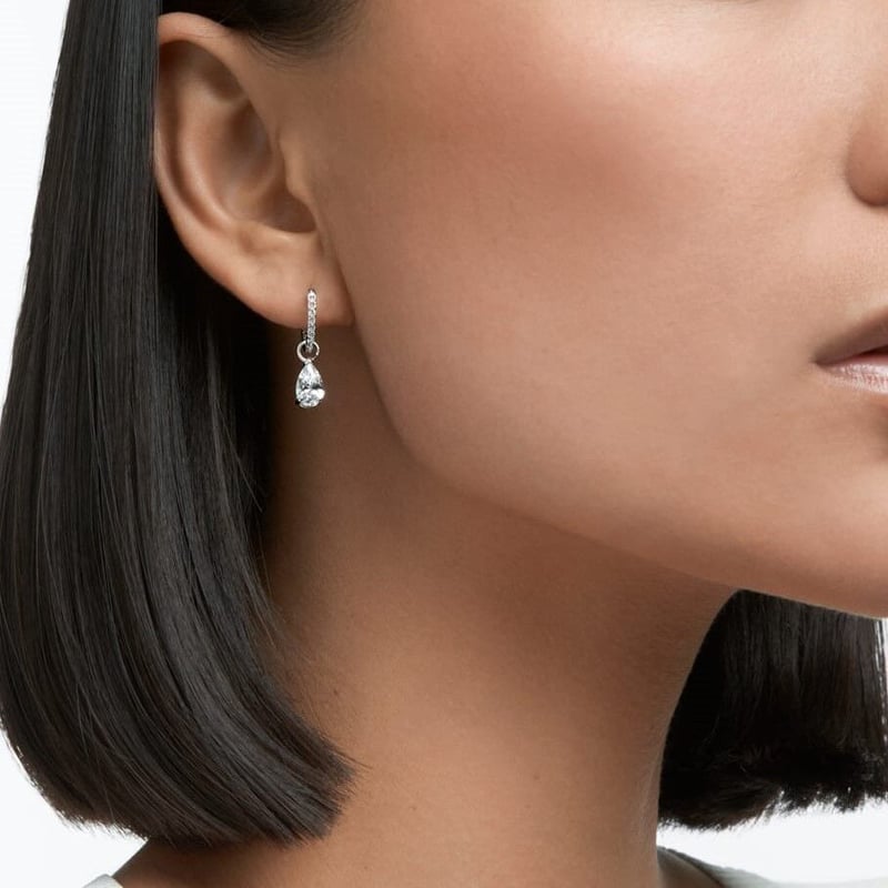 送料がお得】SWAROVSKI スワロフスキー Attract 2WAY フープピアス 送料がお得】SWAROVSKI スワロフスキー Attract 2WAY フープピアス