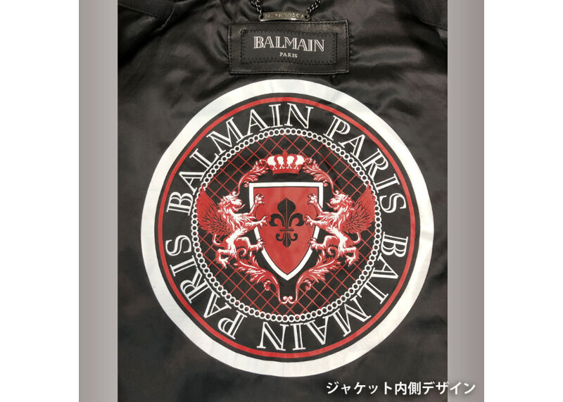 BALMAIN スタッズ ライダース ジャケット メンズ 8011 / 50 BALMAIN スタッズ ライダース ジャケット メンズ 8011 / 50