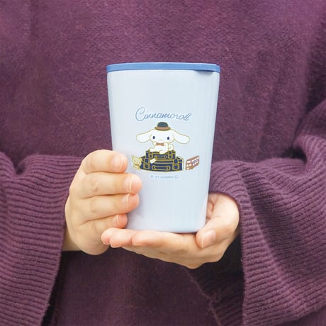 【ラッピング有・送料もお得！】サンリオ　シナモロール　保冷保温 タンブラー フタ付き【完売】