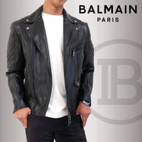 BALMAIN PARIS バルマン ライダース  ジャケット メンズ エコレザー 8008