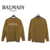 バルマン BALMAIN PARIS 336 トレーナー スウェット 長袖 オリーブ トップス メンズ