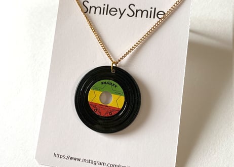 溝あり レコード ネックレス