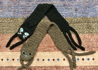 【chikkyknit】ねこマフラー