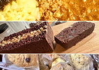 【スコーンセット(レギュラー)】グルテンフリー・ヴィーガン・ブラウニー（カカオリッチ）レギュラーサイズ  ＋中食curry4食パック＋スコーン10個