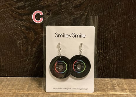 溝ありレコード ピアス