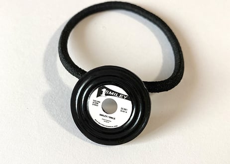 溝あり レコード ヘアゴム