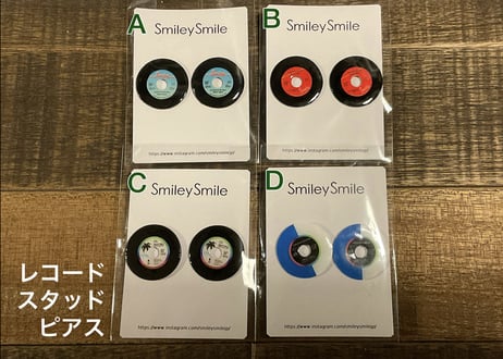 レコード スタッドピアス
