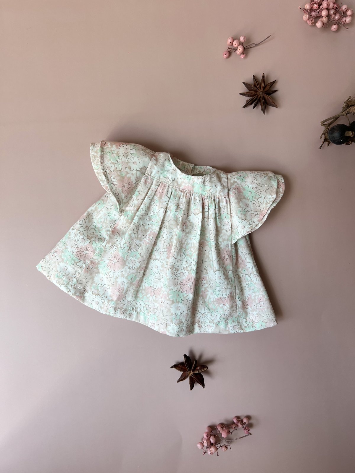 ダウンロード版】Dollアネモネワンピース／スモッキング刺繍レシピset