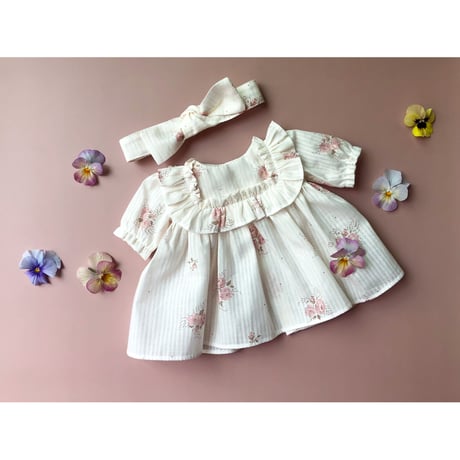 【印刷済み】Dollビオラワンピース/Doll&Kidsリボンカチューム set（型紙）