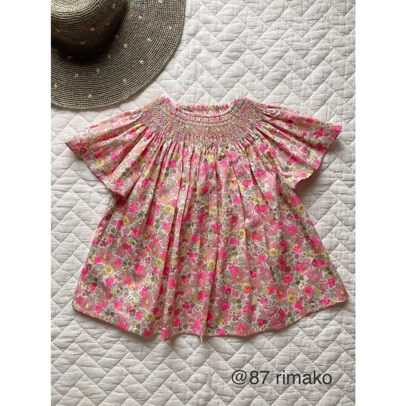 【100size】ビショップワンピース 4way〉ビショップワンピースandブラウス／スモッキング専用型紙