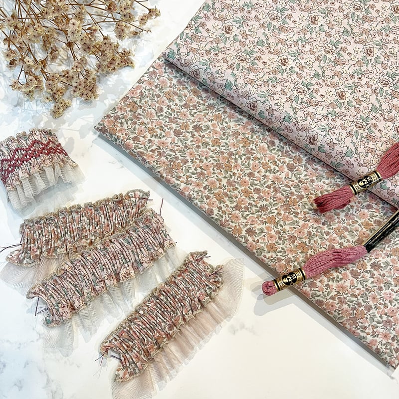 スモッキングナビ刺繍 スモッキング刺繍はじめてさんキット〈レシピは別売り〉※数量