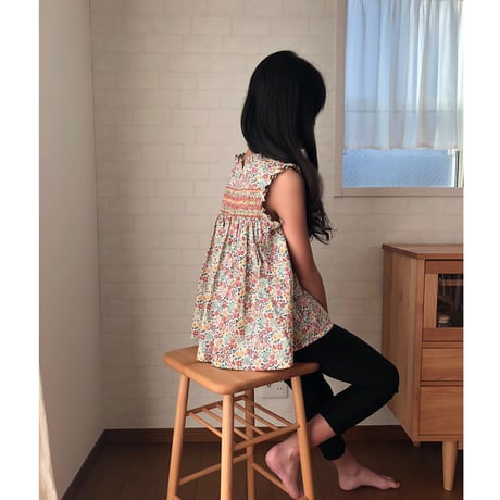 【お得なセット価格】〈2WAY〉【全サイズフルセット・仕様書あり】うしろスモッキングのブラウス・うしろリボンのギャザーブラウス（型紙）