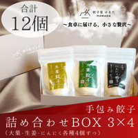 餃子3種詰め合わせBOX 3×4