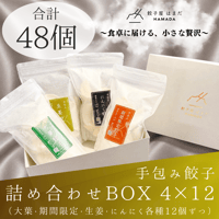 餃子4種詰め合わせBOX 4×12