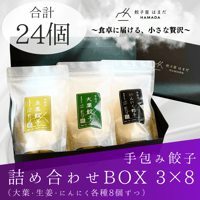餃子3種詰め合わせBOX 3×8