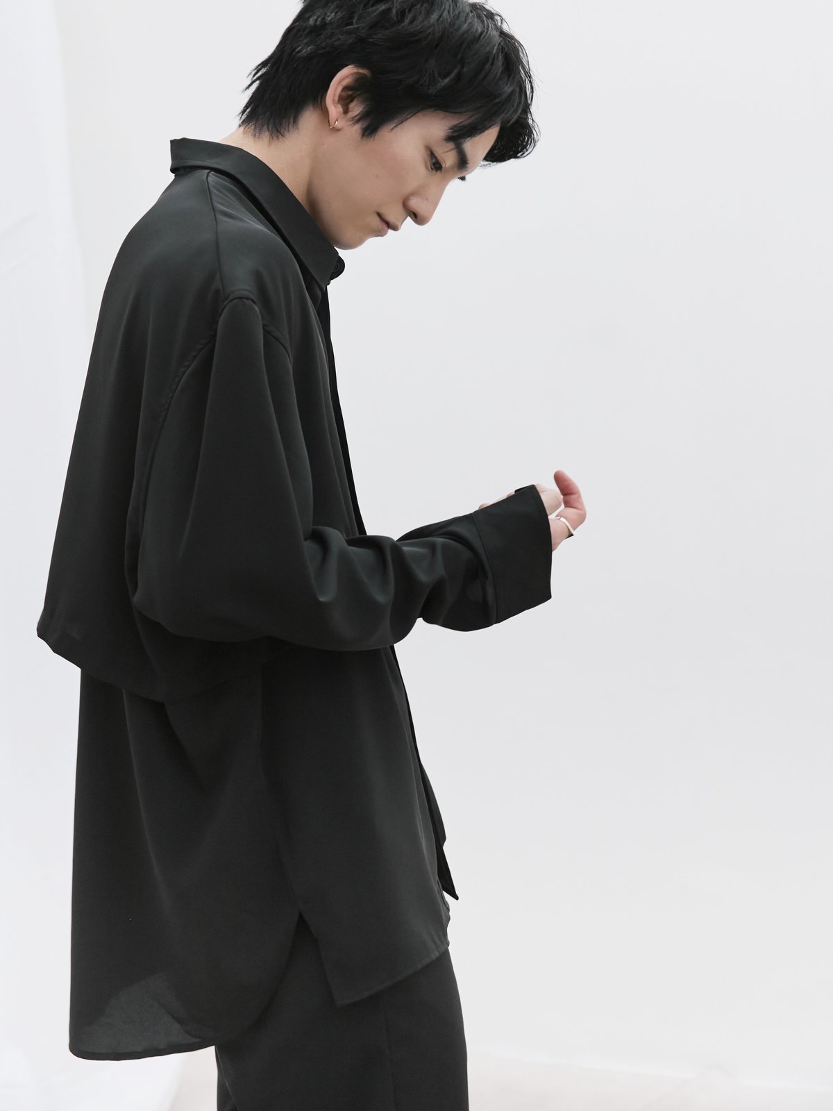 GM Layered Shirt (Black) | GM