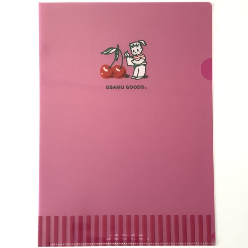 オサムグッズ A4 クリアファイル【CHERRY】 | マイルドマニアック