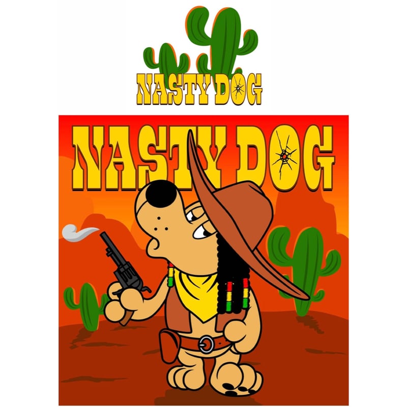 NastyDog/ Kung-Fu Dog Tee (Black)