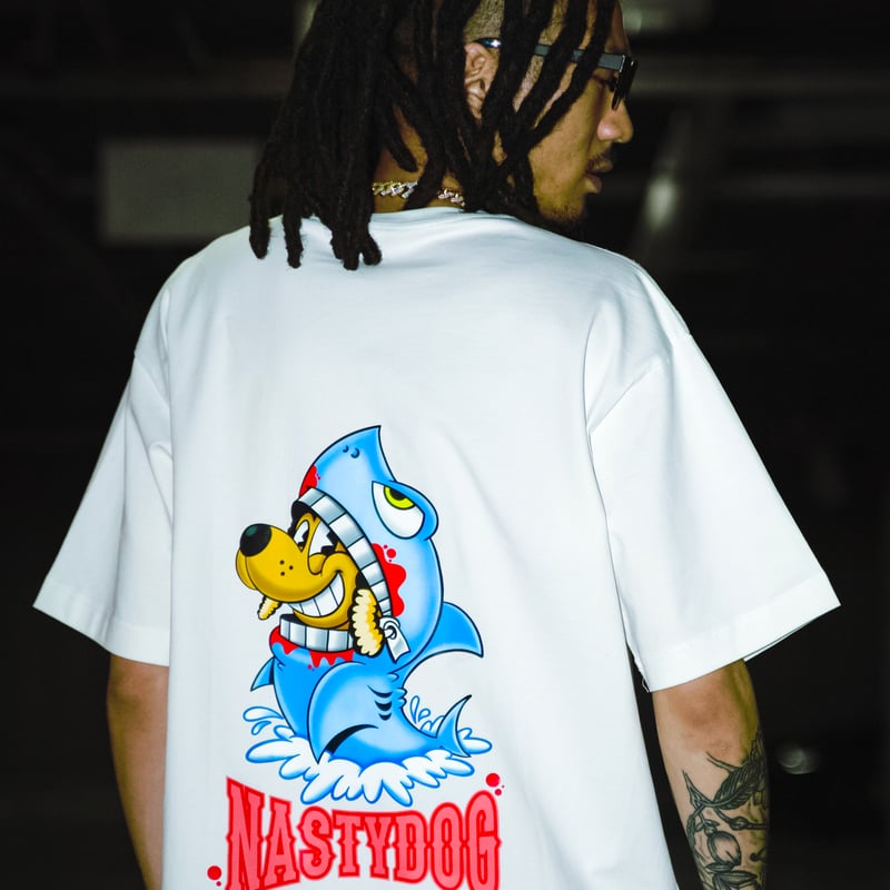 Shark Tee(White) | NastyDog OnlineStore