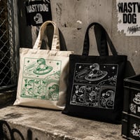 Comics Dog Totebag(Black/Natural)