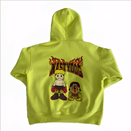 Tenshin×Nasty ZipHoodie (Black/Gray/L.Blue/Yellow/Brown)