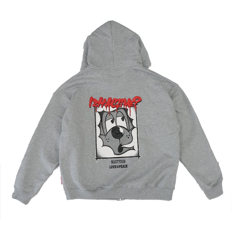Crime ZipHoodie（Gray） | NastyDog OnlineStore NastyDog ZipHoodie Setup25
