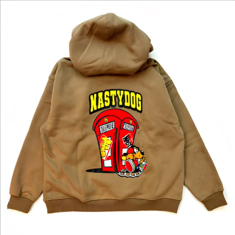 Telephonebox Hoodie (Gray/Green/Brown)