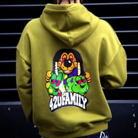 420family Zip Hoodie(Green)