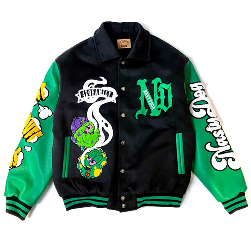 クロミ　野球ジャケット DONSMOKE 420Family Stadium Jacket | NastyDog OnlineStore