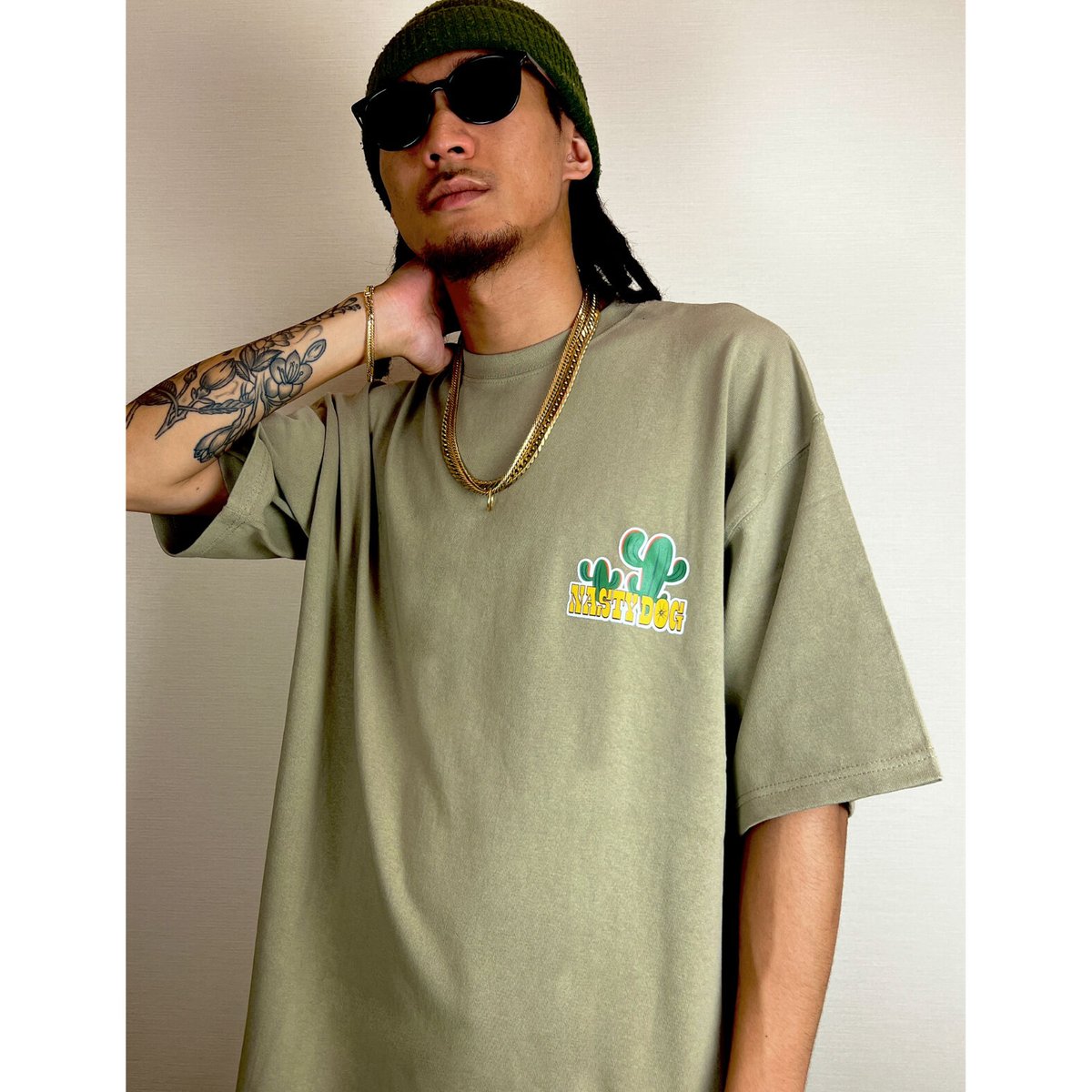 NASTY DOG カラフル犬Tシャツ（Ch GardMan Tee (Black) | NastyDog 