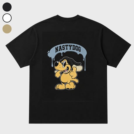 Honey Letter Tee (Black/White/Brown)