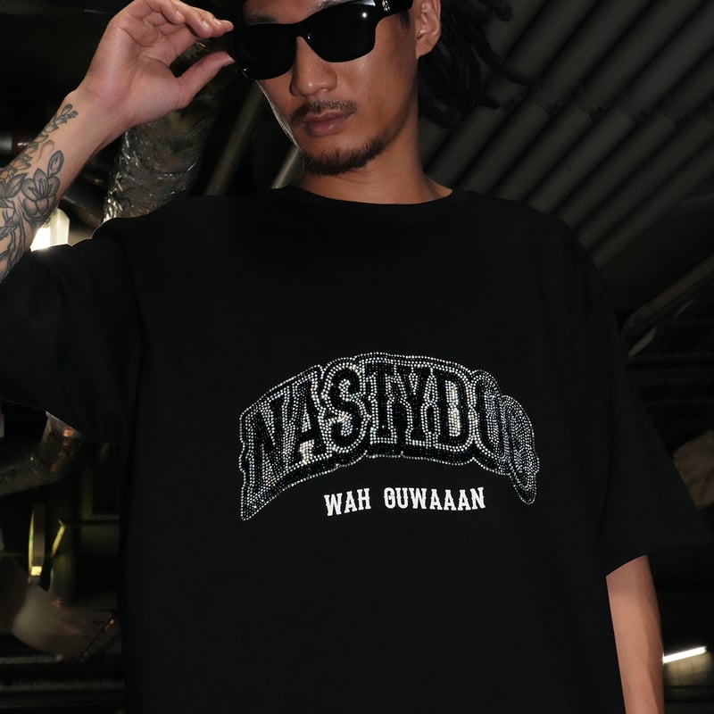 Nasty ナスティーバンドTシャツ　本人直筆サイン入り 激レア Rhinestone Tee | NastyDog OnlineStore