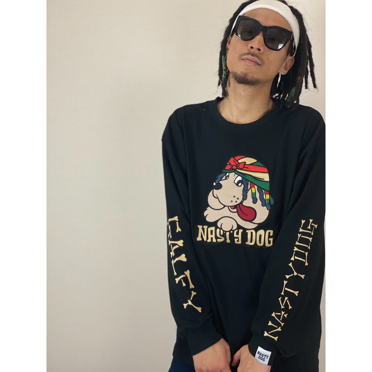NastyDog×GALFY/ Long SleeveTee Black | NastyDo NastyDog×GALFY/ Long SleeveTee Black | NastyDo