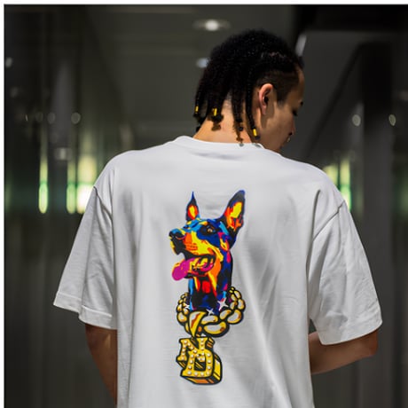 doberman Tee (Black/White/Brown)