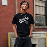 Rhinestone Script Tee(Black)