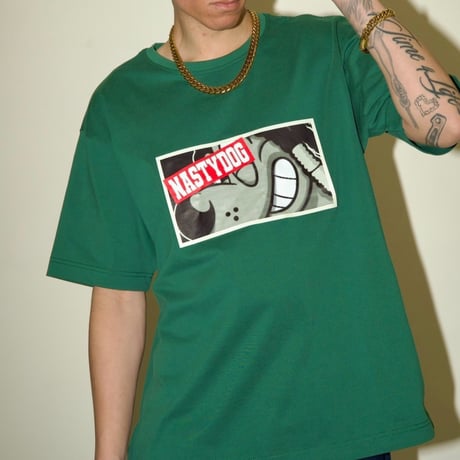 Stamp Tee (Black/Green)