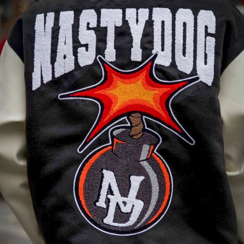 NASTYDOG スタジャン 爆弾モチーフ　M ND Bomb Stadium Jacket | NastyDog OnlineStore