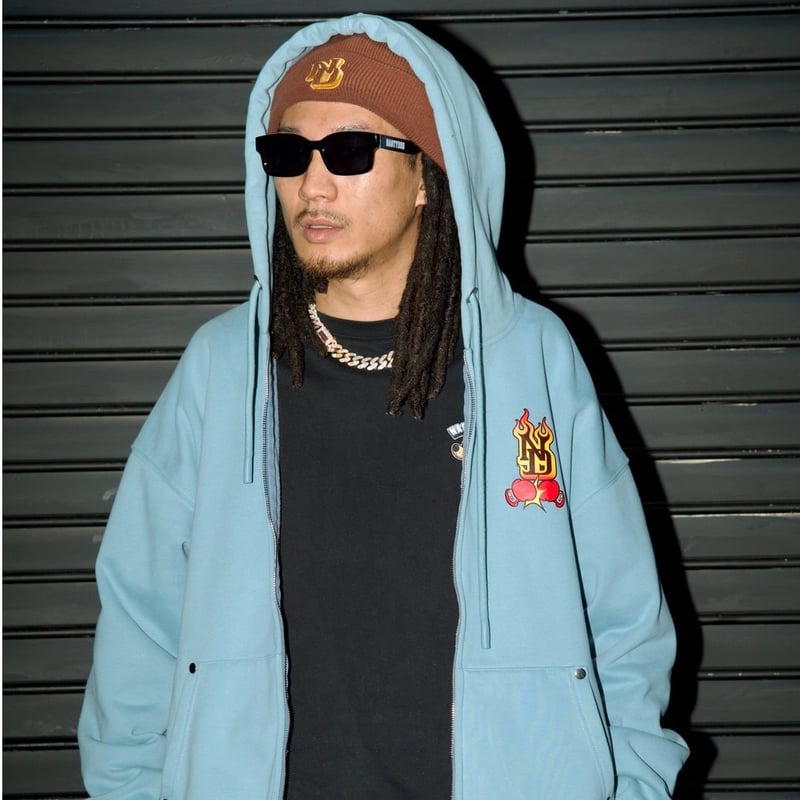 Tenshin×Nasty ZipHoodie(L.Blue) | NastyDog Onli