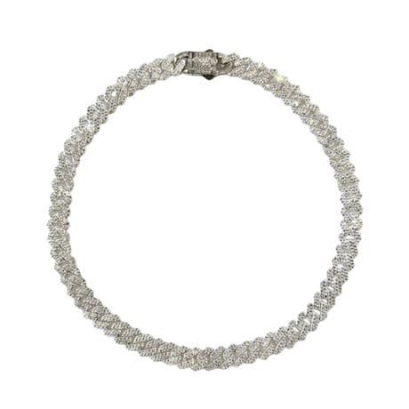 Silver Miami Cuban Links Necklace