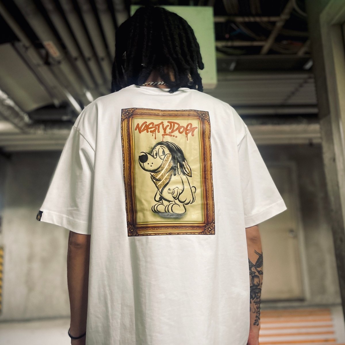 Banksy Tee (White) | NastyDog OnlineStore