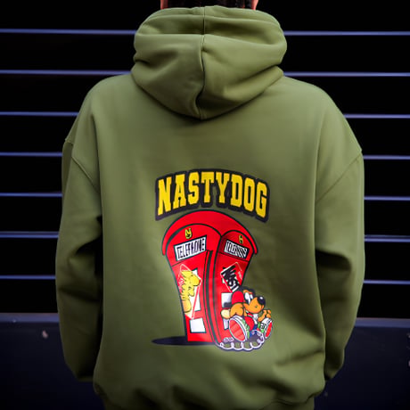 Telephonebox Hoodie (Gray/Green/Brown)