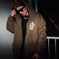 ThugLife ZipHoodie（Khaki）